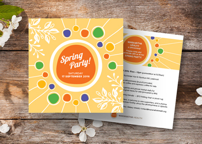 SPRING PARTY INVITATIONS | Maranatha Health